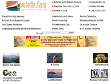 Tablet Screenshot of liveindia.com